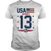 USA Girl Soccer player Tshirt, US 2019 American Team Shirt