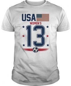 USA Girl Soccer player Tshirt - US 2019 American Team Shirt