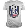 USA Soccer Ball T-Shirt ,American Flag Football Tee Shirt