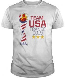 USA Soccer Jersey Womens Team T Shirt 2019 Cup T-Shirt