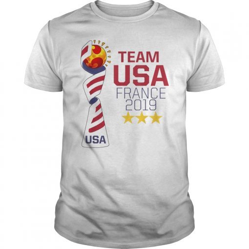 USA Soccer Jersey Womens Team T Shirt 2019 Cup T-Shirt