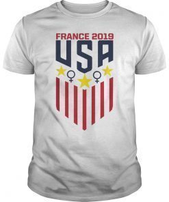 USA Soccer Jersey Womens Team T Shirt 2019 Cup T-Shirt