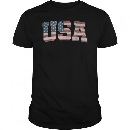 USA T Shirt US Flag Tee Patriodic 4th Of July America Tshirt