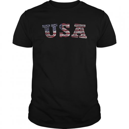 USA T Shirt US Flag Tee Patriodic 4th Of July America Unisex TShirt