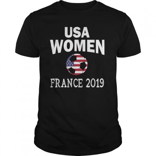 USA United States Women 2019 T Shirt Soccer Football Flag