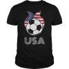 USA Womens Soccer Kit France 2019 Girls Football Fans Jersey T-Shirt