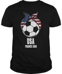 USA Womens Soccer Kit T-Shirt France 2019 American Fans Jersey Tee