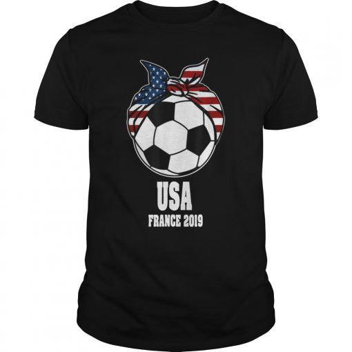 USA Womens Soccer Kit T-Shirt France 2019 American Fans Jersey Tee