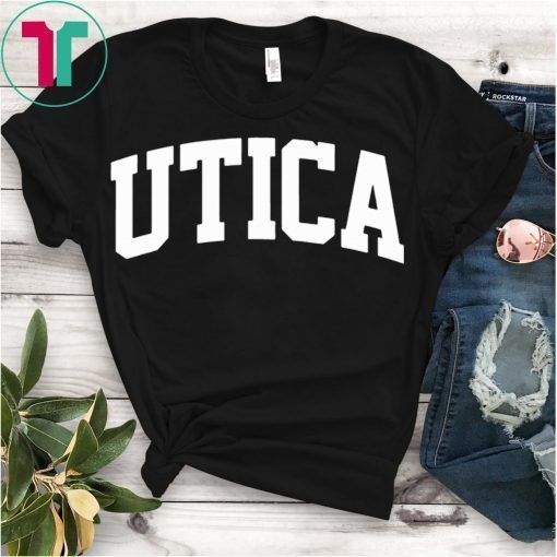 Utica Vintage Retro Sports Team College Gym Arch T-Shirt