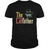 Vintage The Catfather Shirt Funny Cat Dad T-shirt Father Of Cats Tee