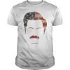 Vintage Wooden American Flag Silhouette Shirt