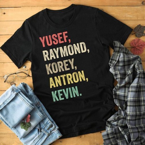 When They See Us Shirt, Yusef Raymond Korey Antron & Kevin Tshirt - Netflix T-shirt - korey wise Shirt - Central Park 5 Shirt Movie Tshirt