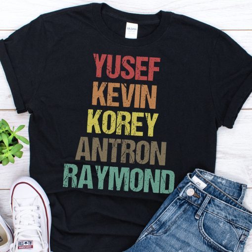 When They See Us Shirt, Yusef Raymond Korey Antron & Kevin Shirt - korey wise Shirt - Central Park 5 Vintage Shirt T-shirt