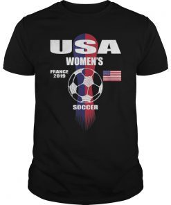 Women Soccer Team T-Shirt USA World Tournament 2019 France