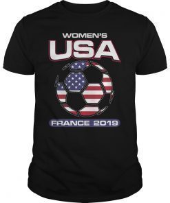 Women USA Soccer France 2019 World Tournament T-Shirt