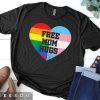 Womens Free Mom Hugs Shirt Gay Pride Gift Transgender Rainbow Flag