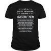 Womens I Am Lucky Daughter Because I'm Raised By Awesome Mom Shirt