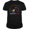 Womens LGBT Momma Bear Shirts LGBT MommaBear Gift Rainbow Shirt
