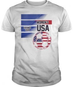 Womens Soccer USA 2019 Cup Girls T-Shirt