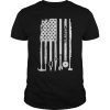 Woodworking Carpenter American Flag 4th Of July T-shirt Gift