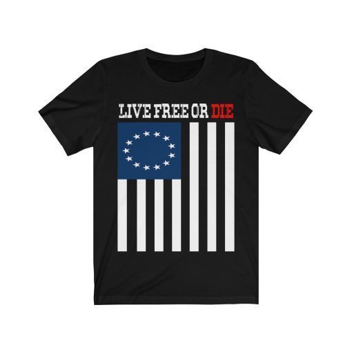 13 Star American Flag, Betsy Ross Flag shirt,Land of the Free Tee shirt usa live free