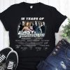 18 years of fast and furious thank you for the memories signatures 2001-2019 9 films shirt