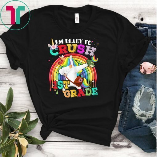 1st Grade Dabbing Unicorn Back to School Shirt Girls Gift T-Shirt
