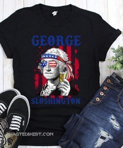 4th of july george sloshington american flag beer george washington shirt