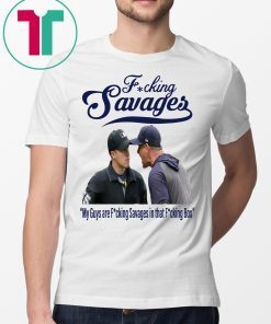 Aaron Boone Fucking Savages In The Box Baseball T-Shirt