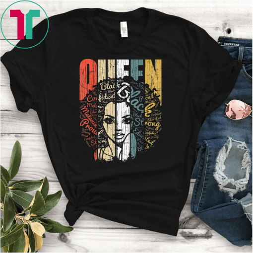 African American Shirt for Educated Strong Black Woman Queen Gift T-Shirt