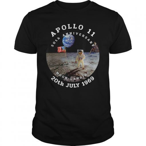 Apollo 11 50th Anniversary Moon Landing 1969 2019 T-Shirts
