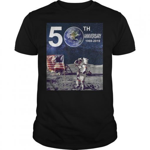Apollo 11 50th Anniversary Moon Landing 1969 2019 Tee Shirt