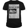 Apollo 11 50th Anniversary Shirt Moon Landing 1969 Newspaper