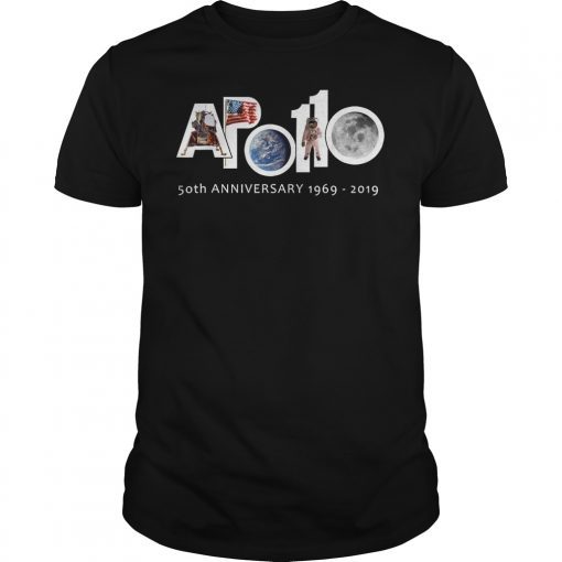 Apollo 11 Moon Landing 50th Anniversary T Shirt