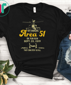 Area 51 5K Fun Run Vintage Unisex Gift T-Shirt