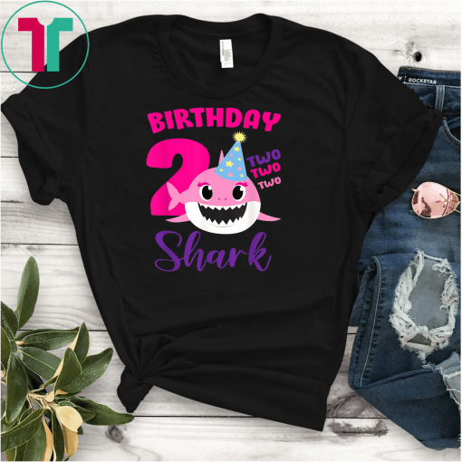 Baby Shark T-shirt 2nd Birthday for Girls Doo Doo Doo T-Shirt