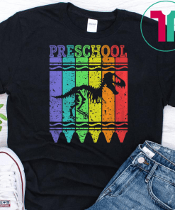 Back To School Shirt Preschool Crayon Dinosaurus Shirt