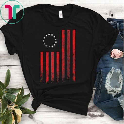 Betsy Ross 4th of July Patriotic American US Flag T-Shirt