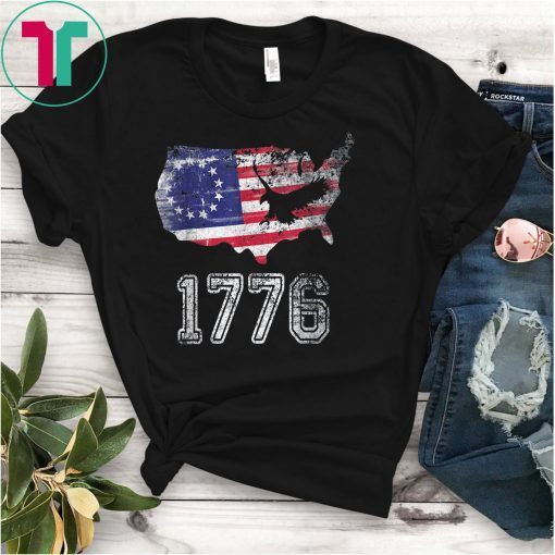 Betsy Ross American Flag 1776 T-Shirt 4th of July Gift Shirt