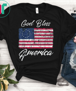 Betsy Ross American Flag Shirt Patriotic God Bless America Rush Limbaugh T-Shirt