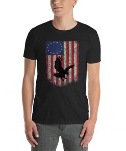Betsy Ross American Revolutionary War Flag T Shirt Vintage Short-Sleeve Unisex T-Shirts