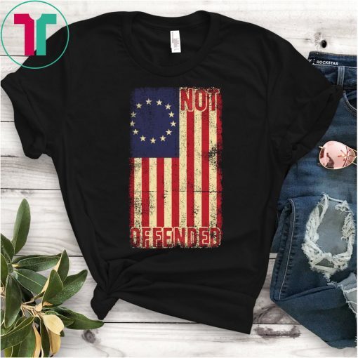 Betsy Ross Distressed Flag with 13 Stars for Protesters T-Shirt