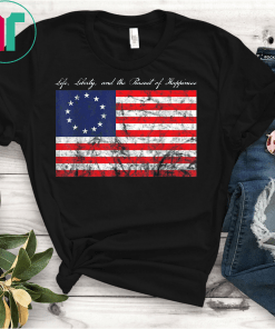 Betsy Ross Flag 1776 Vintage T-Shirt Betsy Ross T-Shirt Rush Limbaugh T-Shirt Betsy Ross T-Shirt