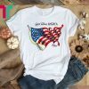 Betsy Ross Flag God Bless America T-Shirt Art by Gary Varvel