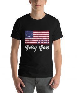 Betsy Ross Flag shirt God Bless America 1776 Vintage Men Women's Shirt Old Glory First American Betsy Ross Flag crop top Unisex Tee Shirt