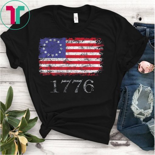 Betsy Ross Shirt 4th Of July American Flag Tshirt 1776 Retro