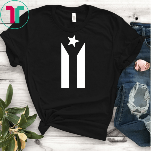 Black Boricua Flag Protest Shirt Fuerza Puerto Rico T-Shirt