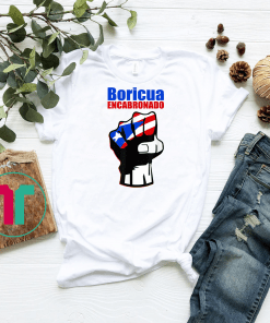 Boricua Encabronado T-Shirt Chat Scandal Puerto Rico Pride Black Puerto Rico Flag Shirt