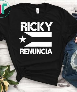 Boricua Pride Ricky Renuncia Bandera Negra Puerto Rico Shirt