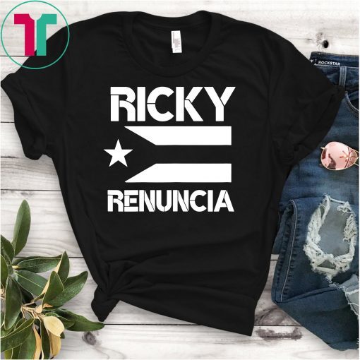 Boricua Pride Ricky Renuncia Bandera Negra Puerto Rico Shirt